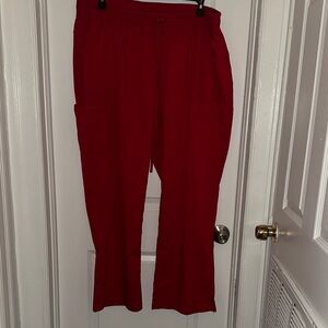 Scrubstar Red Women's Drawstring Jogger Scrub Pants
